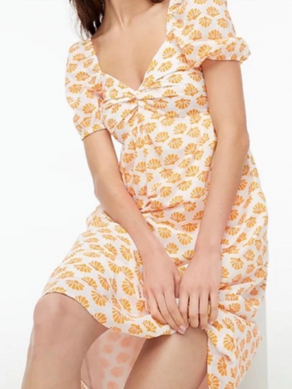 J.crew twist front midi dress
